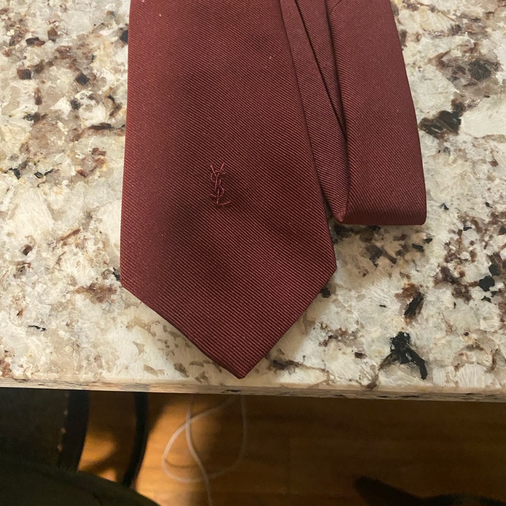 Yves Saint Laurent Rich Maroon Tie